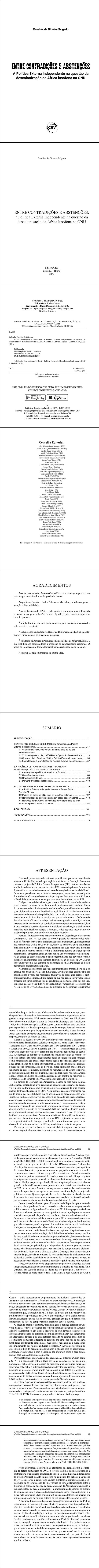 ENTRE CONTRADIÇÕES E ABSTENÇÕES:<br> a Política Externa Independente na questão da descolonização da África lusófona na ONU