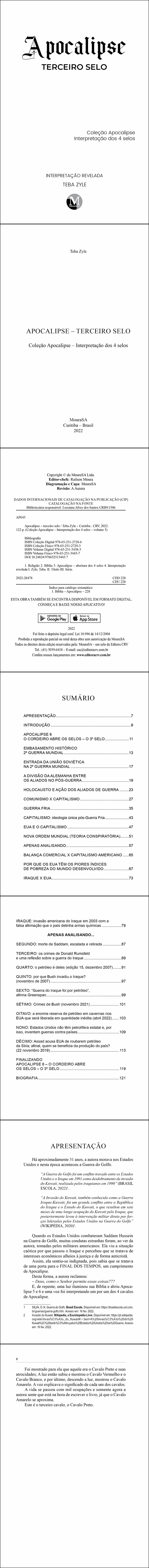 APOCALIPSE – TERCEIRO SELO <br>Coleção Apocalipse – Interpretação dos 4 selos