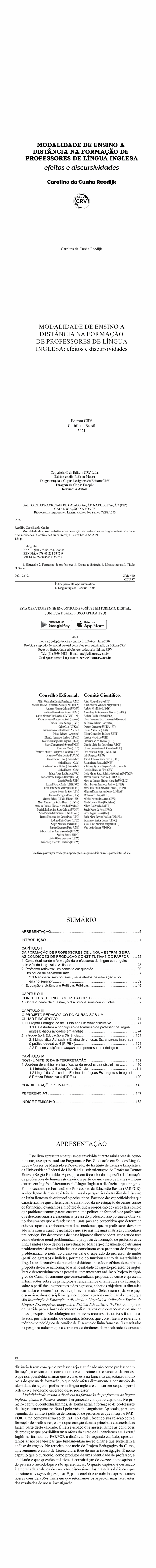 MODALIDADE DE ENSINO A DISTÂNCIA NA FORMAÇÃO DE PROFESSORES DE LÍNGUA INGLESA:<br> efeitos e discursividades