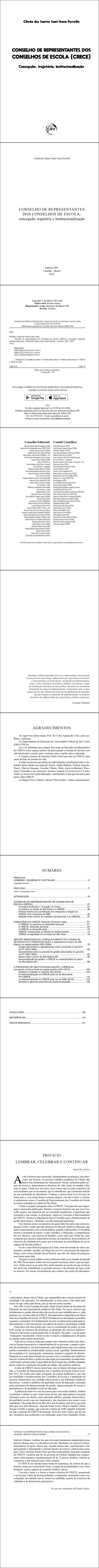 CONSELHO DE REPRESENTANTES DOS CONSELHOS DE ESCOLA:<br> concepção, trajetória e institucionalização