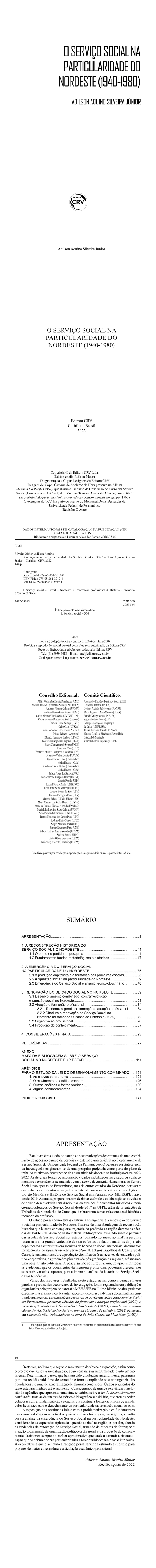 O SERVIÇO SOCIAL NA PARTICULARIDADE DO NORDESTE (1940-1980)
