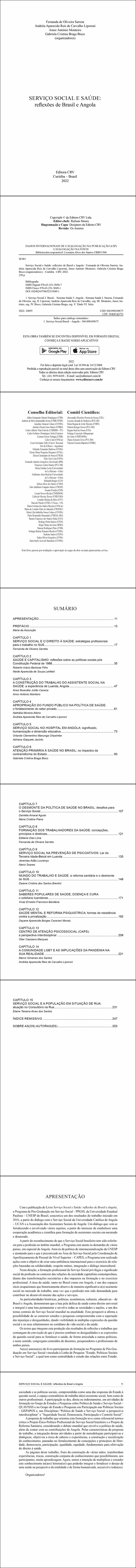 SERVIÇO SOCIAL E SAÚDE<br> reflexões de Brasil e Angola