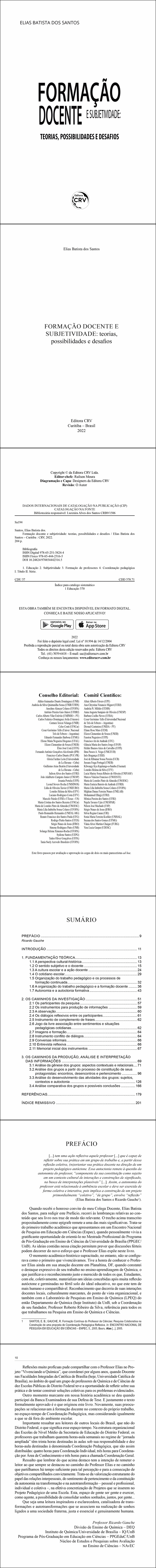 FORMAÇÃO DOCENTE E SUBJETIVIDADE<BR> teorias, possibilidades e desafios