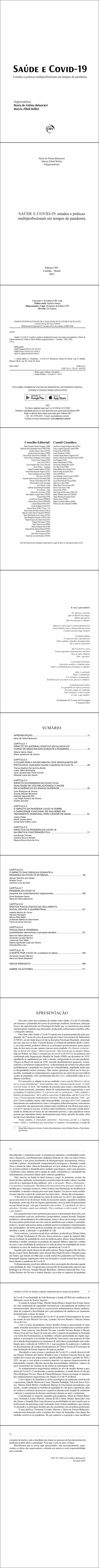 SAÚDE E COVID-19<br> estudos e práticas multiprofissionais em tempos de pandemia