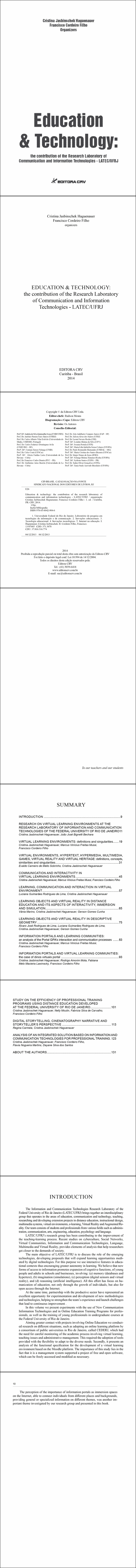 EDUCATION & TECHNOLOGY:<BR>the contribution of the Research Laboratory of Communication and Information Technologies - LATEC/UFRJ