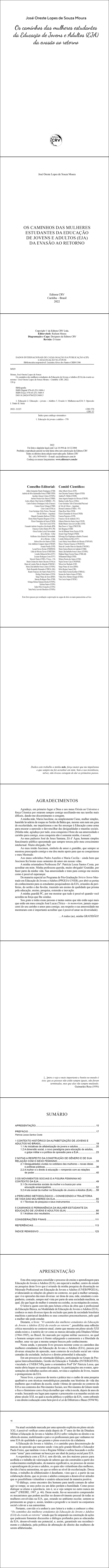 OS CAMINHOS DAS MULHERES ESTUDANTES DA EDUCAÇÃO DE JOVENS E ADULTOS (EJA) DA EVASÃO AO RETORNO