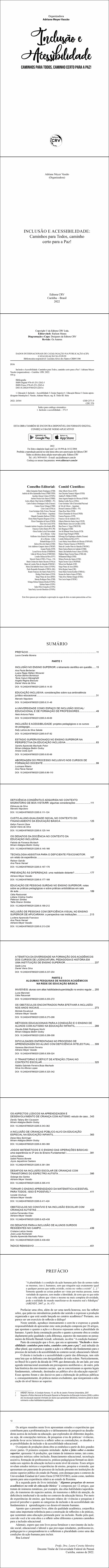INCLUSÃO E ACESSIBILIDADE<br>Caminhos para Todos, caminho certo para a Paz!
