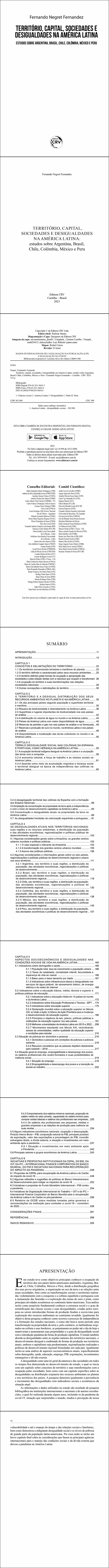 TERRITÓRIO, CAPITAL, SOCIEDADES E DESIGUALDADES NA AMÉRICA LATINA<br>estudos sobre Argentina, Brasil, Chile, Colômbia, México e Peru