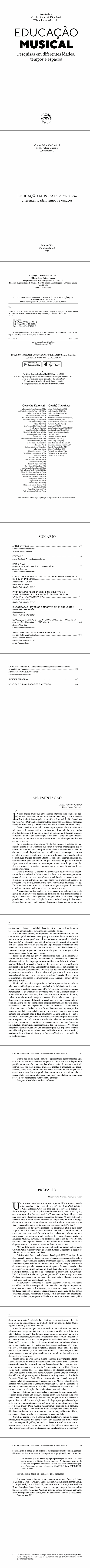 EDUCAÇÃO MUSICAL<br> pesquisas em diferentes idades, tempos e espaços