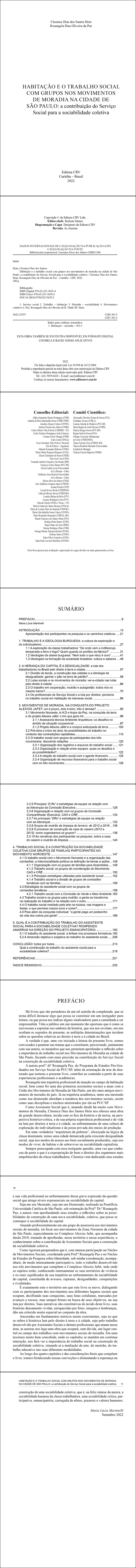 HABITAÇÃO E O TRABALHO SOCIAL COM GRUPOS NOS MOVIMENTOS DE MORADIA NA CIDADE DE SÃO PAULO<br>a contribuição do Serviço Social para a sociabilidade coletiva