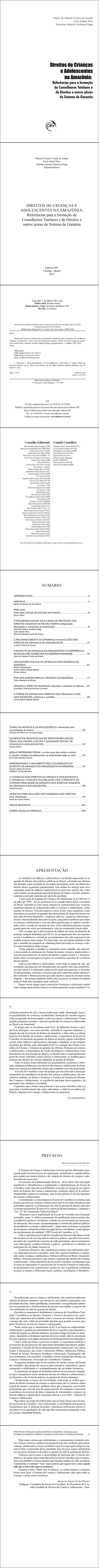 DIREITOS DE CRIANÇAS E ADOLESCENTES NA AMAZÔNIA<br>Referências para a formação de Conselheiros Tutelares e de Direitos e outros atores do Sistema de Garantia