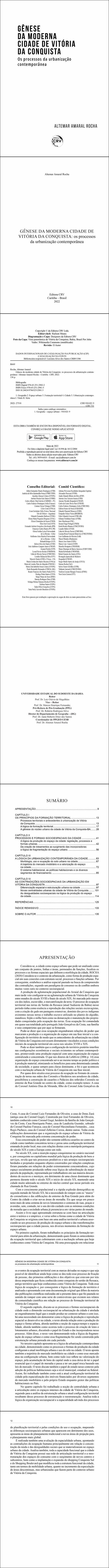 GÊNESE DA MODERNA CIDADE DE VITÓRIA DA CONQUISTA: <br>os processos da urbanização contemporânea