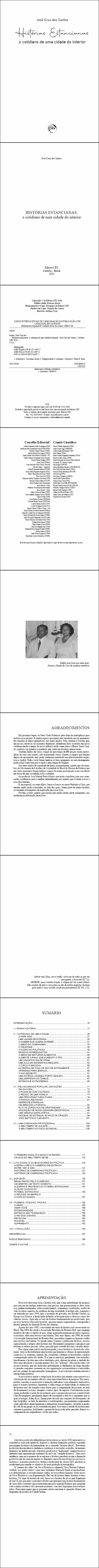 HISTÓRIAS ESTANCIANAS <br> O COTIDIANO DE UMA CIDADE DO INTERIOR