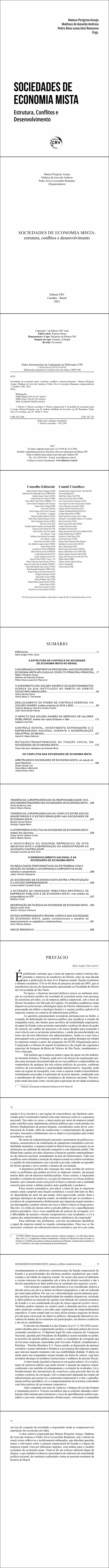 SOCIEDADES DE ECONOMIA MISTA <br > ESTRUTURA, CONFLITOS E DESENVOLVIMENTO